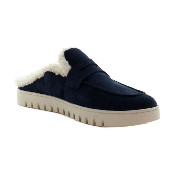 Vionic Uptown Mule Peacoat Nubuck Leather (Wide) - Picture 1 of 8